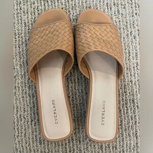 Everlane Brown Heeled Woven Sandal